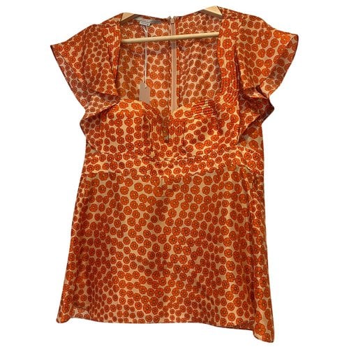 Pre-owned Stella Mccartney Silk Blouse In Orange