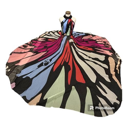 Pre-owned Chanel Silk Maxi Dress In Multicolour