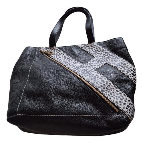 Pre-owned Hogan Leather Handbag In Black