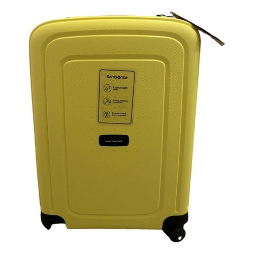 Pre-owned Samsonite Travel Bag In Yellow