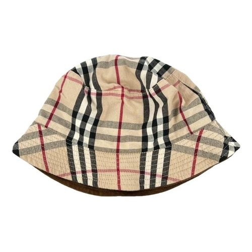 Pre-owned Burberry Leather Hat In Brown
