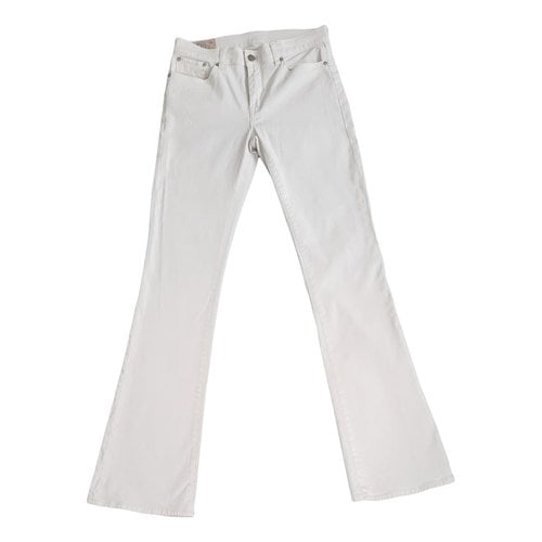 Pre-owned Polo Ralph Lauren Bootcut Jeans In White