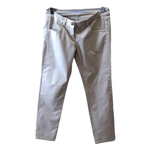Pre-owned I Blues Straight Pants In Beige