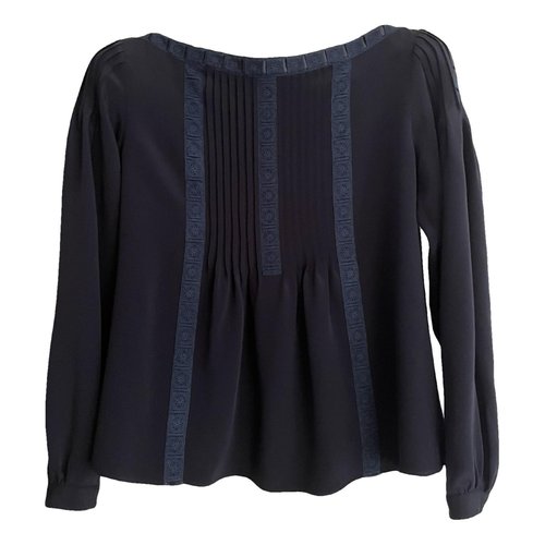 Pre-owned Mulberry Silk Blouse In Blue