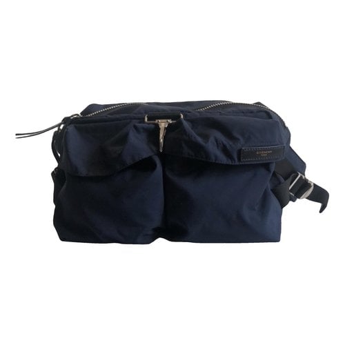 Pre-owned Givenchy Cloth Weekend Bag In Blue
