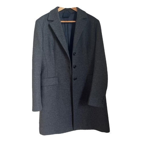 Pre-owned Aspesi Wool Coat In Grey
