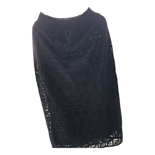 Pre-owned Fendi Mid-length Skirt In Blue