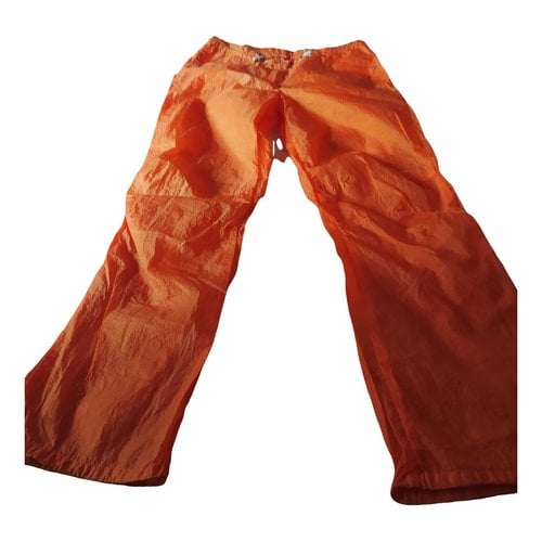 Pre-owned Replay Large Pants In Orange