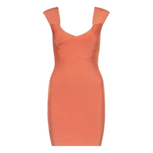 Pre-owned Guess Dress In Orange