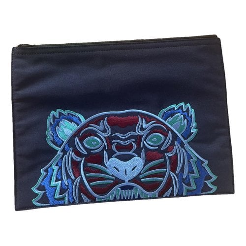 Pre-owned Kenzo Tiger Clutch Bag In Blue