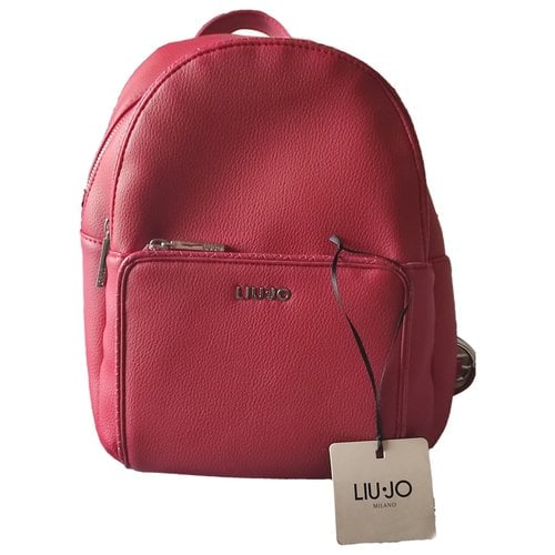 Pre-owned Liujo Leather Backpack In Red