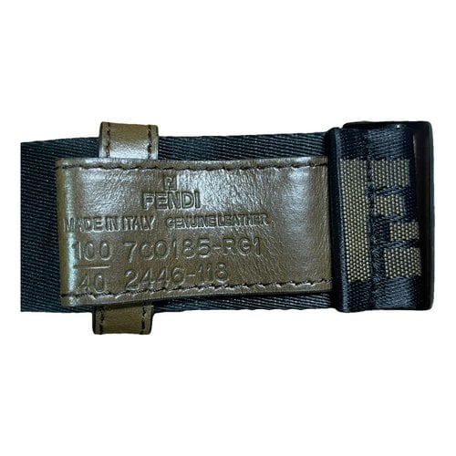 Pre-owned Fendi Multi-accessory Belt Cloth Belt In Brown