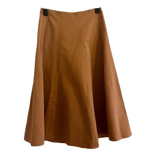 Pre-owned Vince Mid-length Skirt In Orange