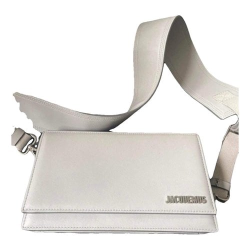 Pre-owned Jacquemus Leather Small Bag In Grey