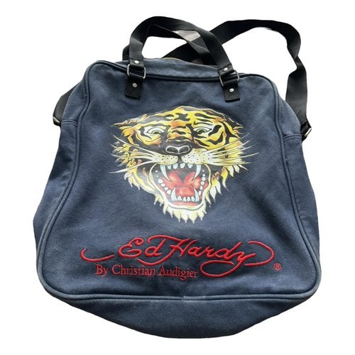 Pre-owned Ed Hardy Bag In Blue