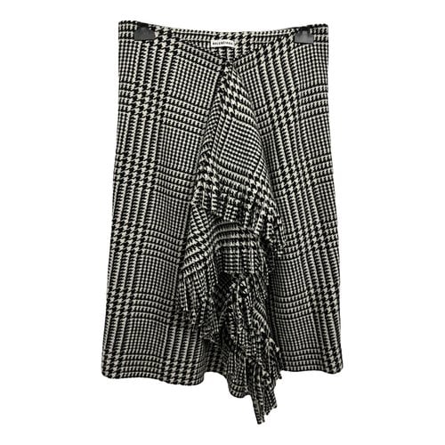 Pre-owned Balenciaga Wool Mid-length Skirt In Other