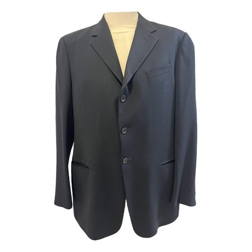 Pre-owned Armani Collezioni Wool Jacket In Black