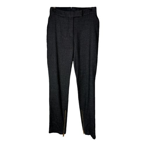 Pre-owned Tom Ford Wool Trousers In Grey