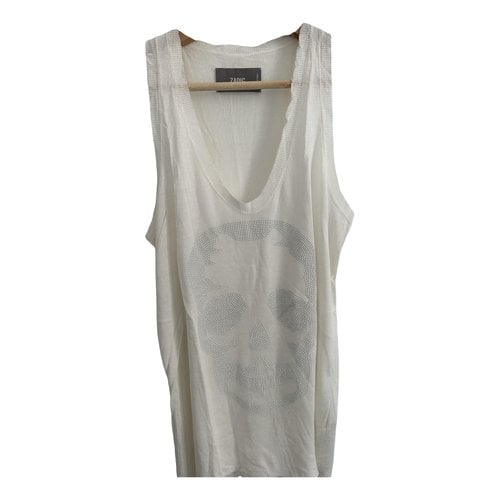Pre-owned Zadig & Voltaire Vest In White