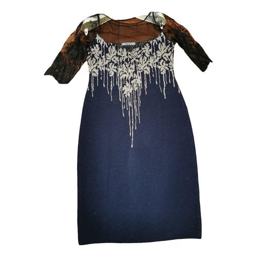 Pre-owned Blumarine Wool Mid-length Dress In Blue