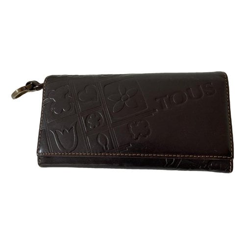Pre-owned Tous Leather Wallet In Brown