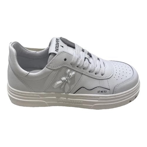 Pre-owned Patrizia Pepe Leather Trainers In White