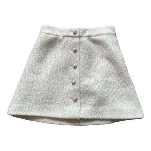 Pre-owned Reformation Mini Skirt In Beige