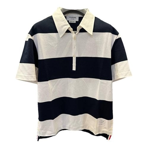 Pre-owned Thom Browne Polo Shirt In Navy