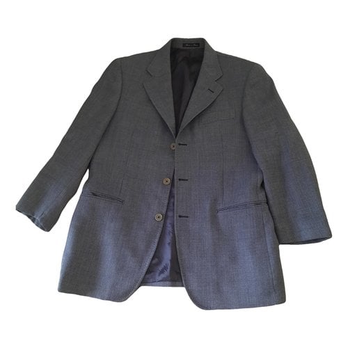 Pre-owned Tagliatore Wool Vest In Grey