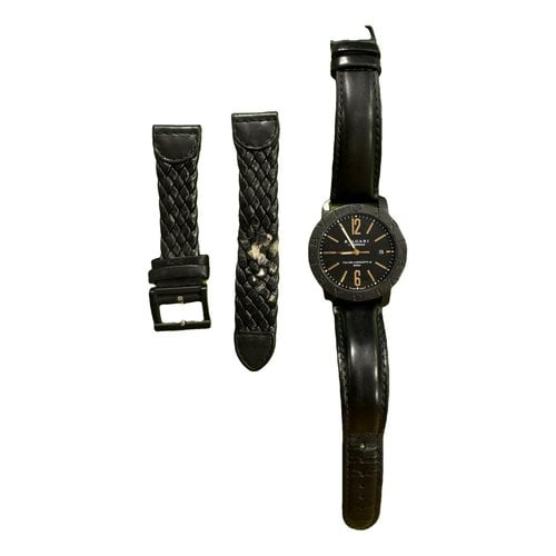 Pre-owned Bvlgari Ceramic Watch In Black