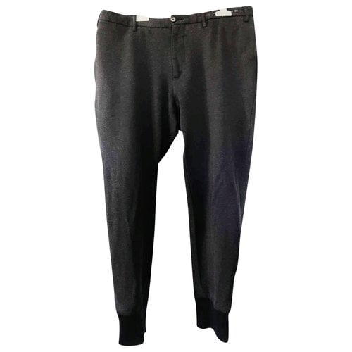 Pre-owned Pt01 Trousers In Anthracite