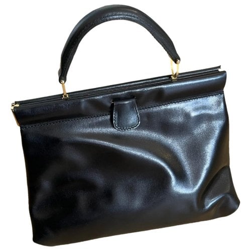 Pre-owned Gherardini Leather Handbag In Black