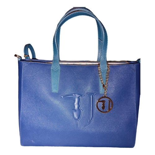 Pre-owned Trussardi Leather Handbag In Blue