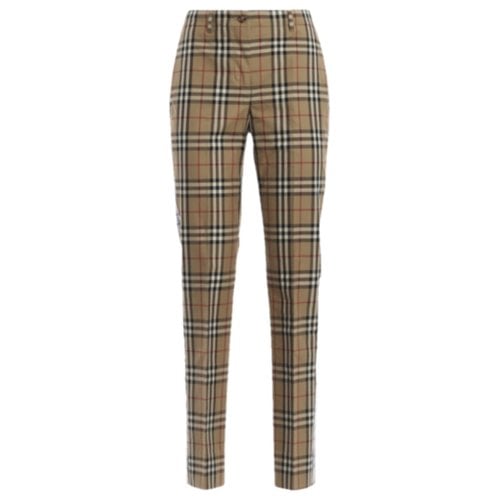Pre-owned Burberry Carot Pants In Blue