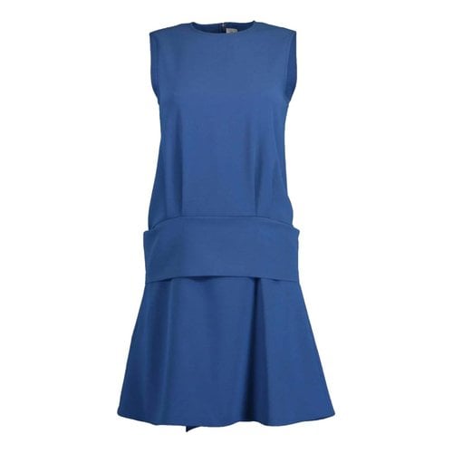 Pre-owned Victoria Beckham Mini Dress In Blue