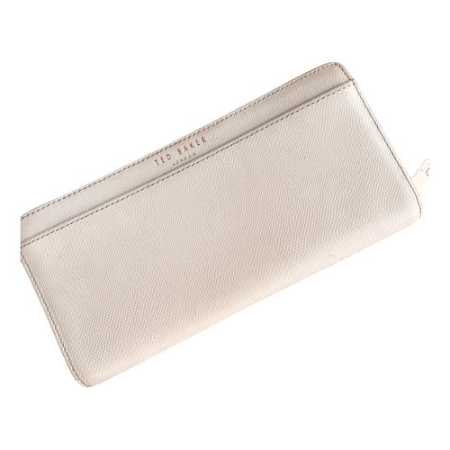 Pre-owned Ted Baker Leather Wallet In Grey