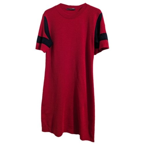 Pre-owned Louis Vuitton Cashmere Mid-length Dress In Red