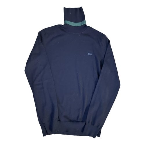 Pre-owned Lacoste Cashmere Pull In Blue