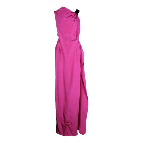 Pre-owned Roland Mouret Silk Dress In Purple