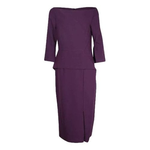 Pre-owned Roland Mouret Dress In Purple