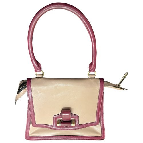 Pre-owned Robert Clergerie Leather Handbag In Pink