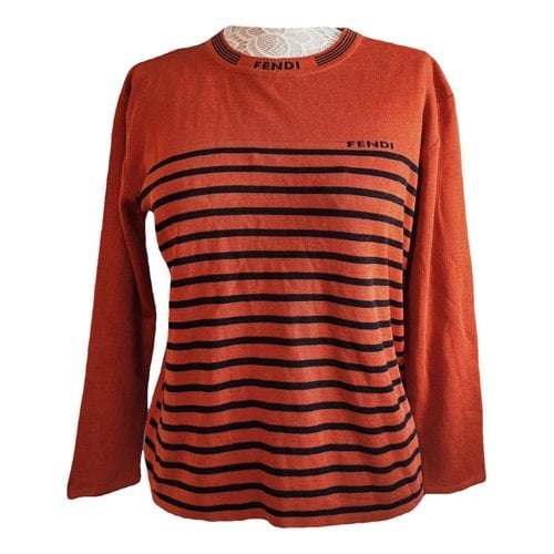 Pre-owned Fendi Wool Jumper In Orange
