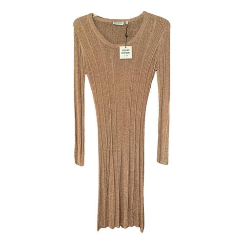 Pre-owned Opening Ceremony Mid-length Dress In Metallic