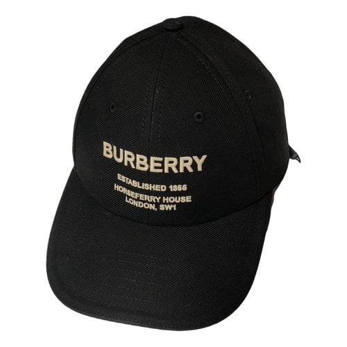 Pre-owned Burberry Cap In Black