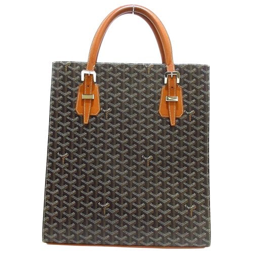 Pre-owned Goyard Leather Tote In Black