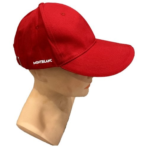 Pre-owned Montblanc Hat In Red