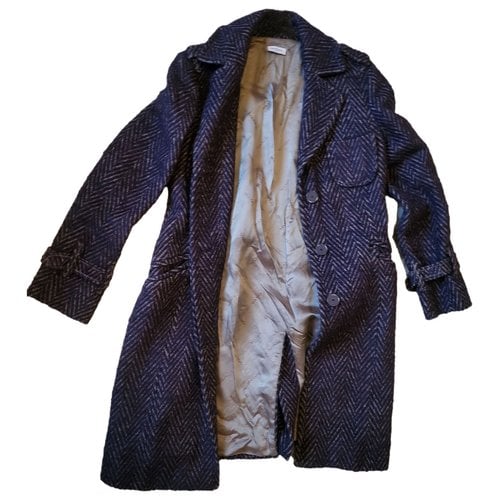 Pre-owned Max & Co Wool Coat In Purple