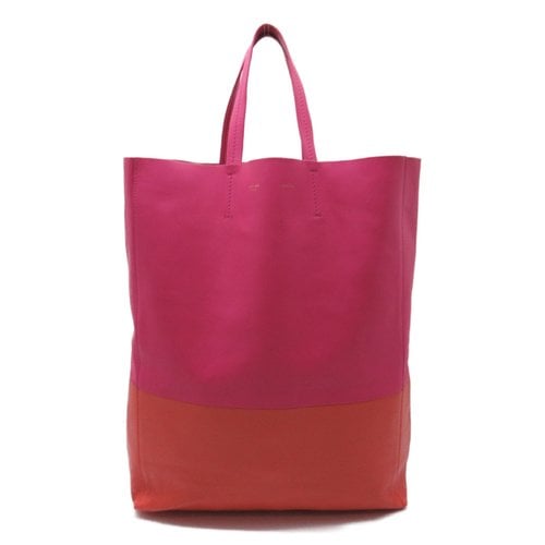 Pre-owned Celine Leather Tote In Pink