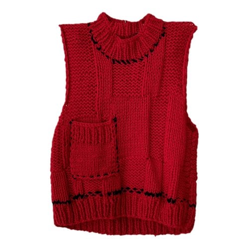 Pre-owned Raf Simons Wool Knitwear In Red