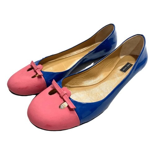 Pre-owned Marc Jacobs Patent Leather Ballet Flats In Blue